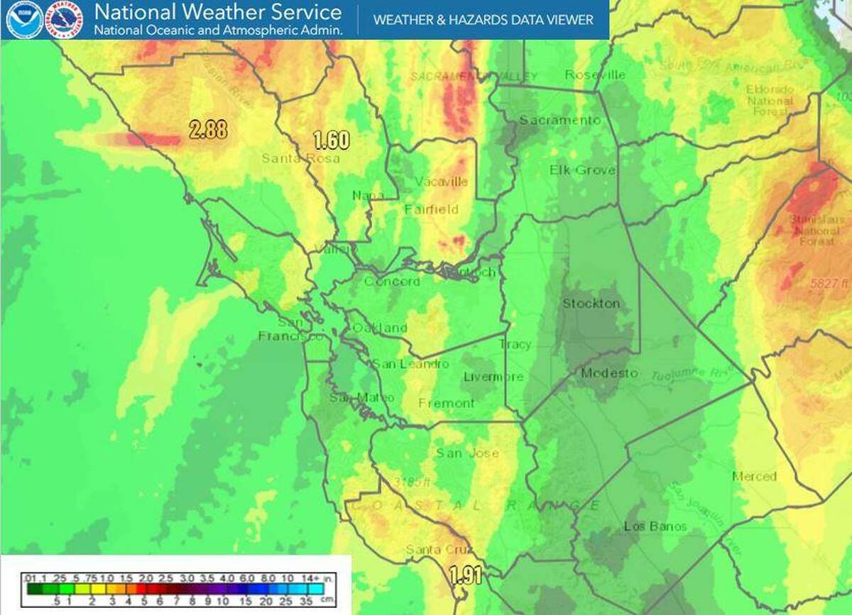 Here are rainfall totals after the SF Bay Area's September storm