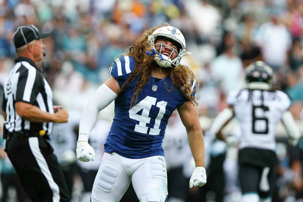 Indianapolis Colts linebacker Grant Stuard (41) during an NFL