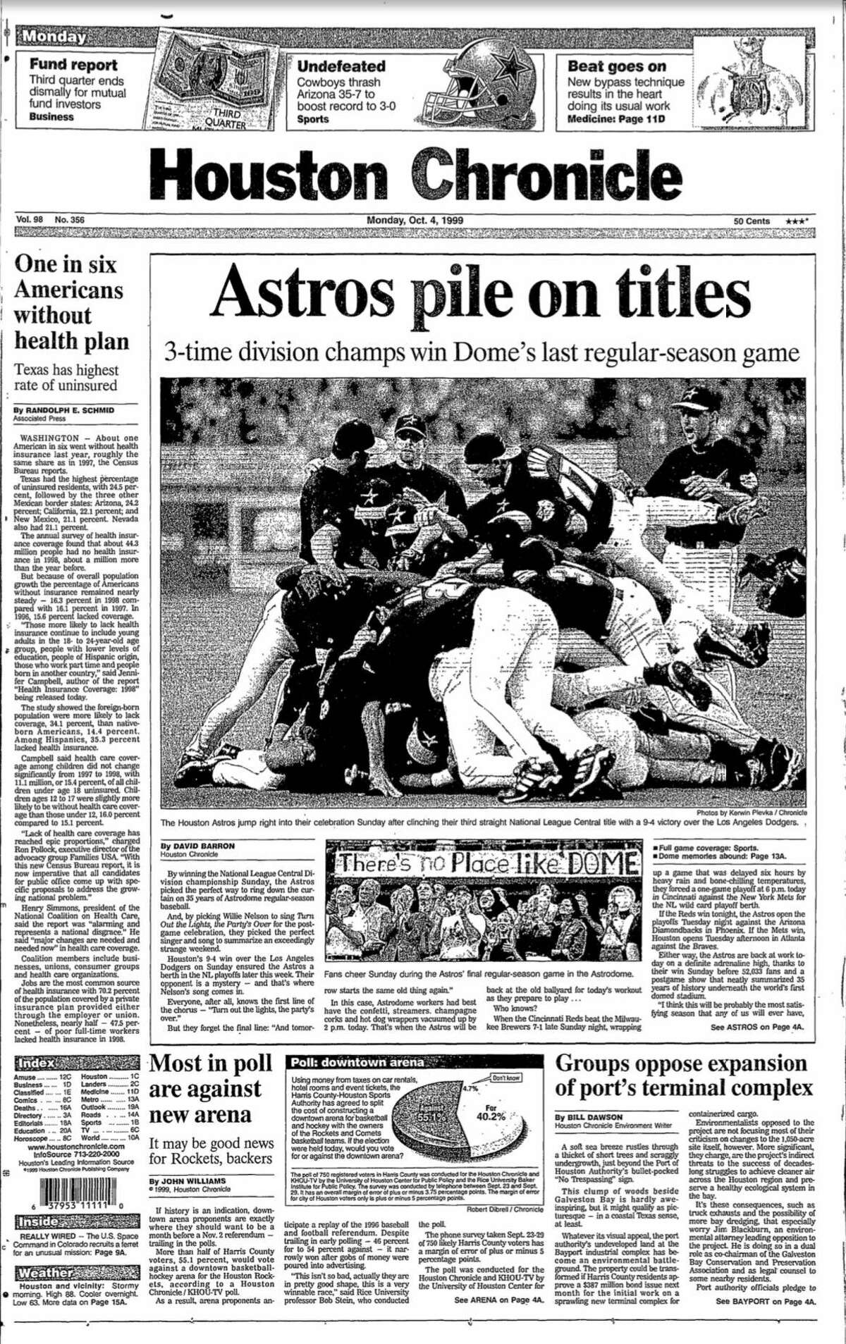 Houston Astros: Looking back at team's division title clinchers