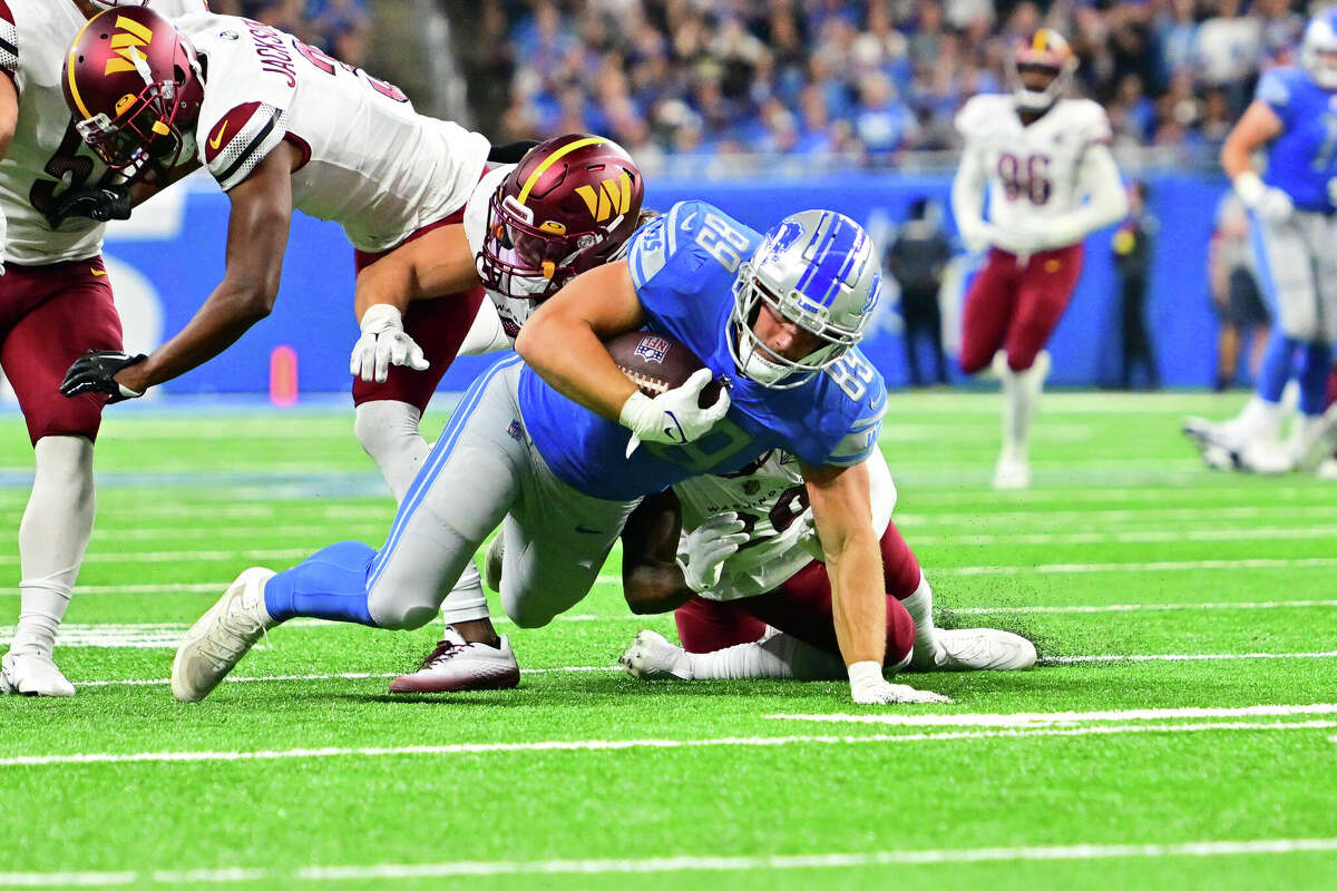 DETROIT, MI - AUGUST 11: Detroit Lions TE Brock Wright (89) in