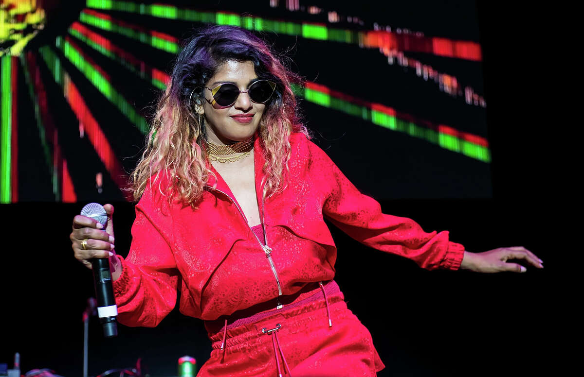 Rapper and singer-songwriter M.I.A. performs during The Miseducation of Lauryn Hill 20th Anniversary Tour at Festival Pier at Penn's Landing on July 13, 2018, in Philadelphia. The musician canceled her set at San Francisco's Portola Festival.