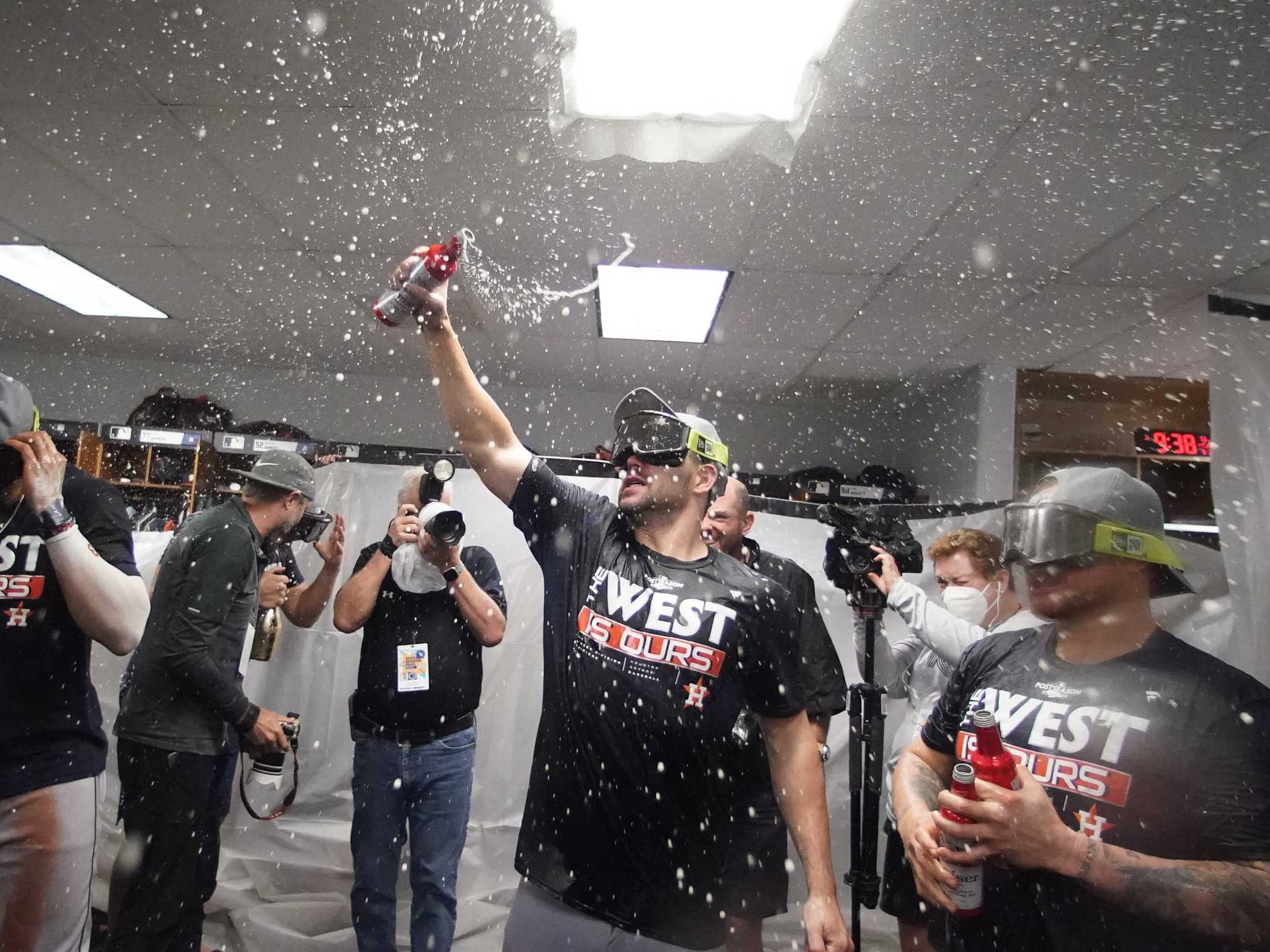 Houston Astros players' celebration photos on Instagram