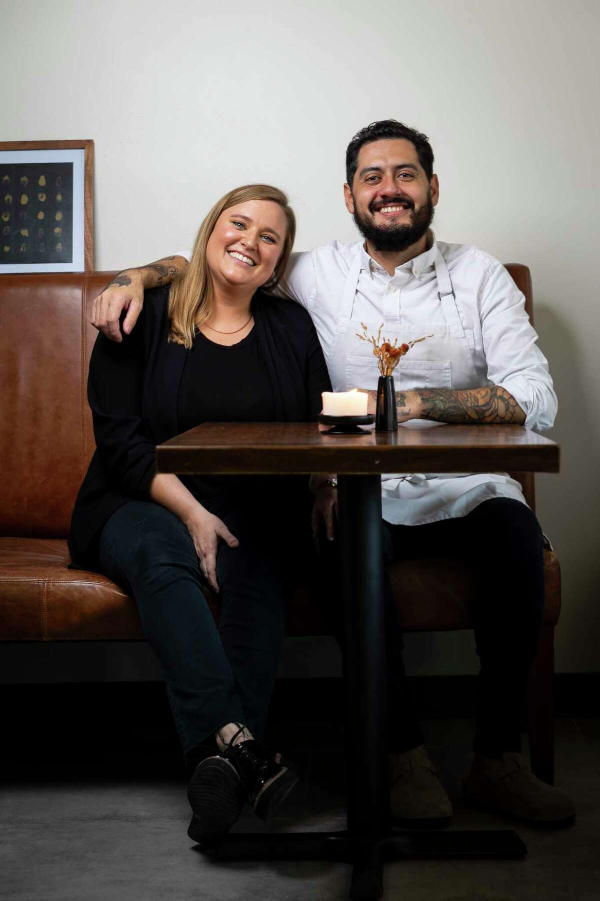 Co-owners Megan Maul and chef Emmanuel Chavez at Tatemó.