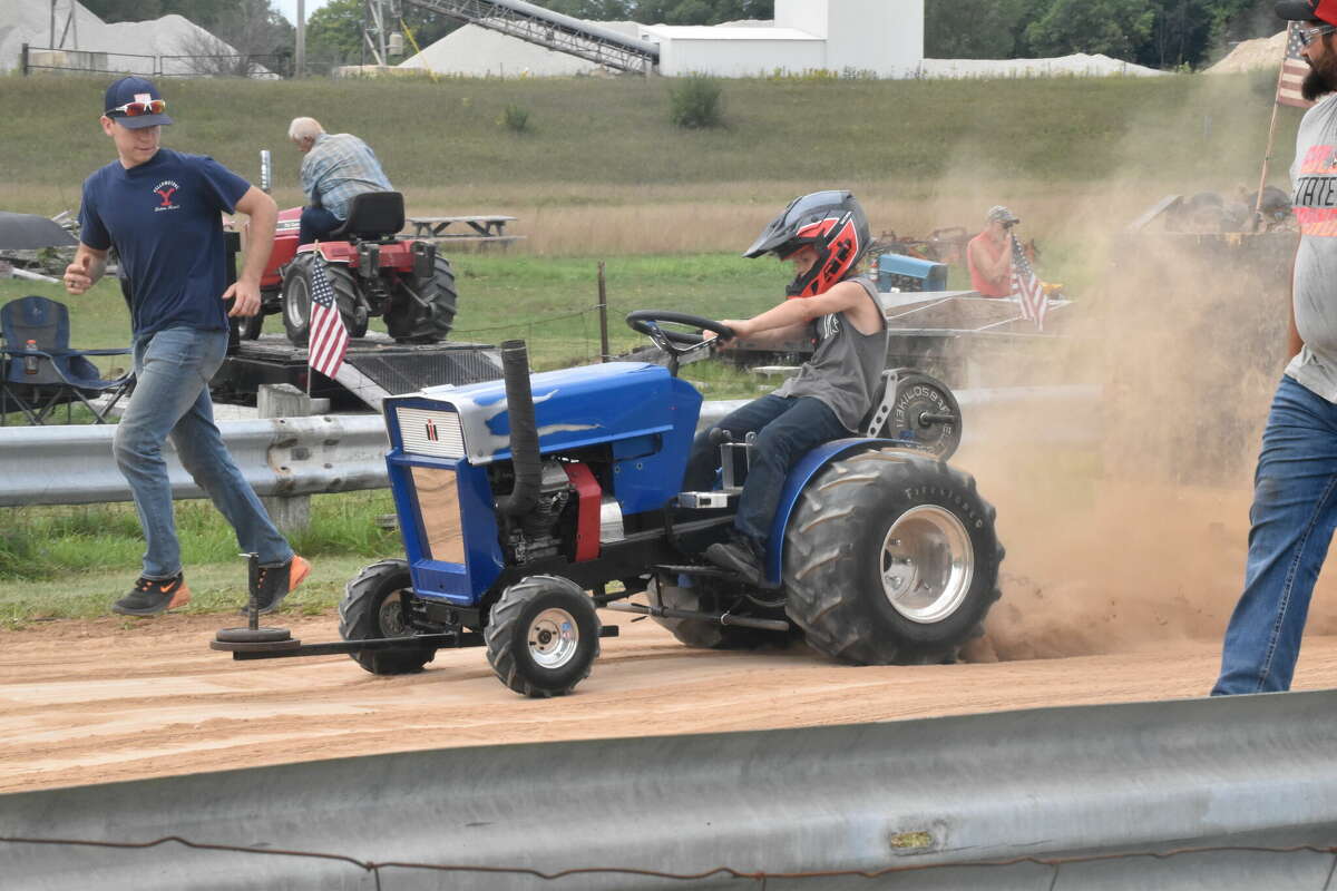 26 tractors competed in Saturday's tractor pull, ending the season for Big Rapids Antique Farm and Power Club.