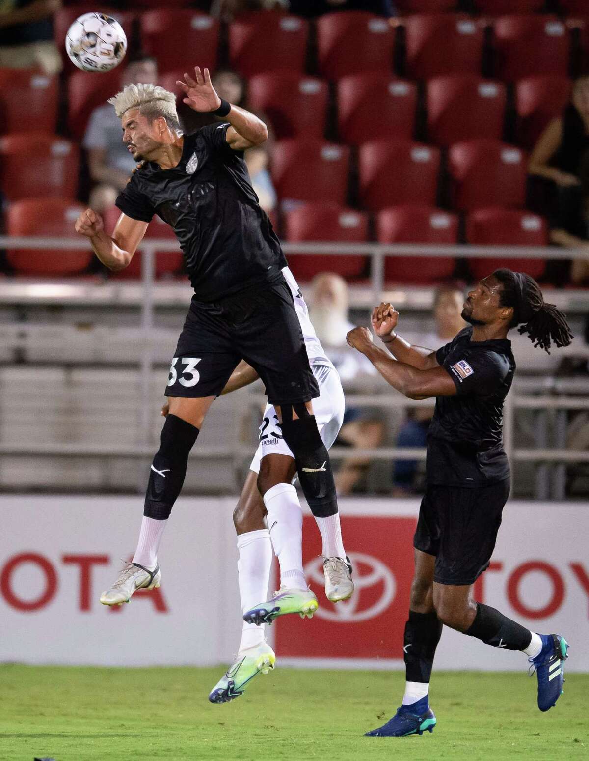 Colorado Springs Switchbacks FC plays San Antonio FC during a USL Championship soccer match, Tuesday, Sept. 20, 2022, at Toyota Field in San Antonio, Texas. (Darren Abate/USL Championship)
