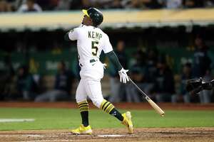 Tony Kemp provides big swing, A’s hold Mariners to one hit in 4-1 win