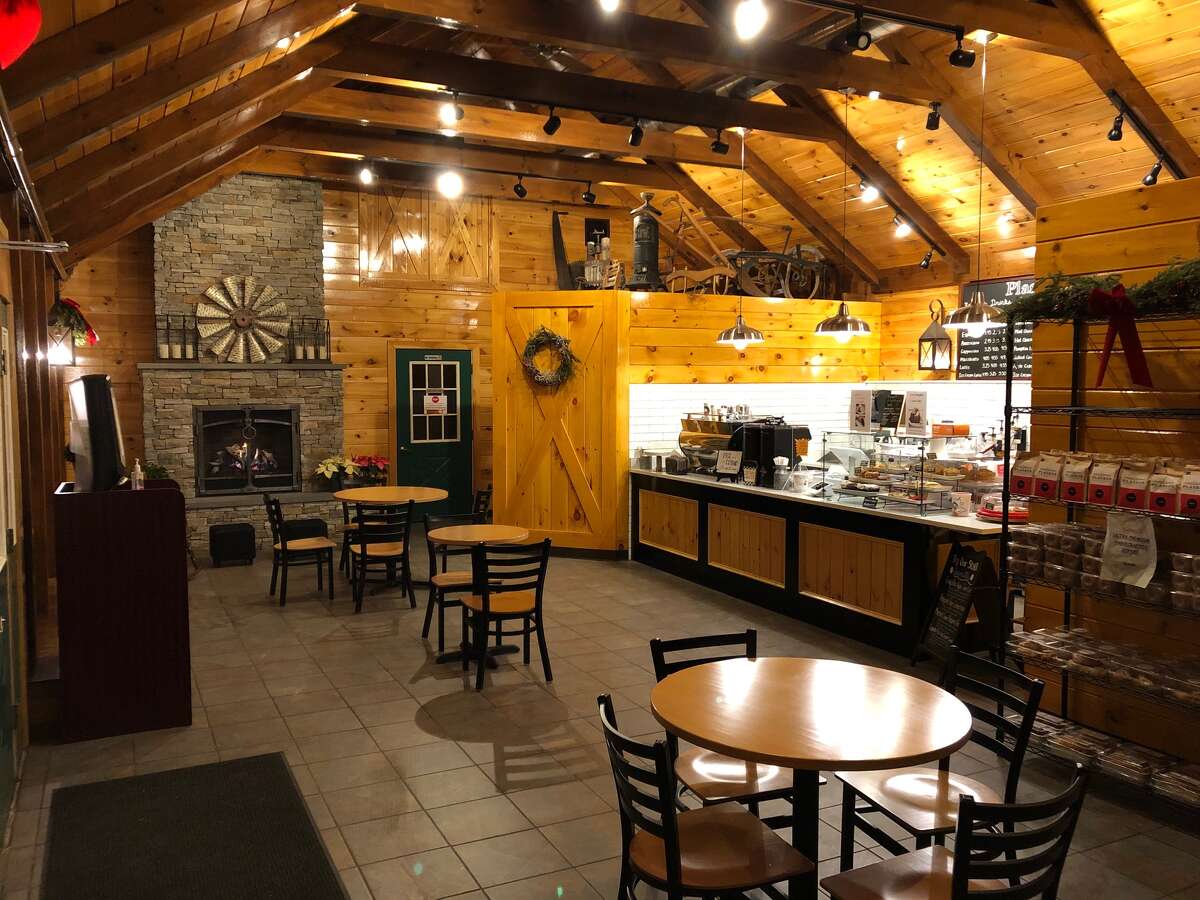 Fall fun can be found in Plasko’s cafe, pictured. Enjoy coffee that’s “second to none” with gourmet pastries baked on premises.