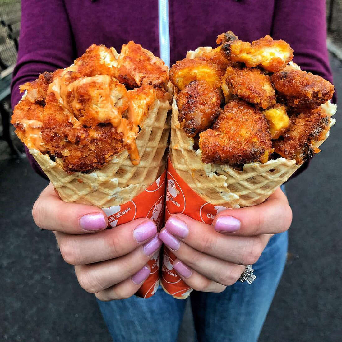Chick'nCone serves a new take on chicken and waffles