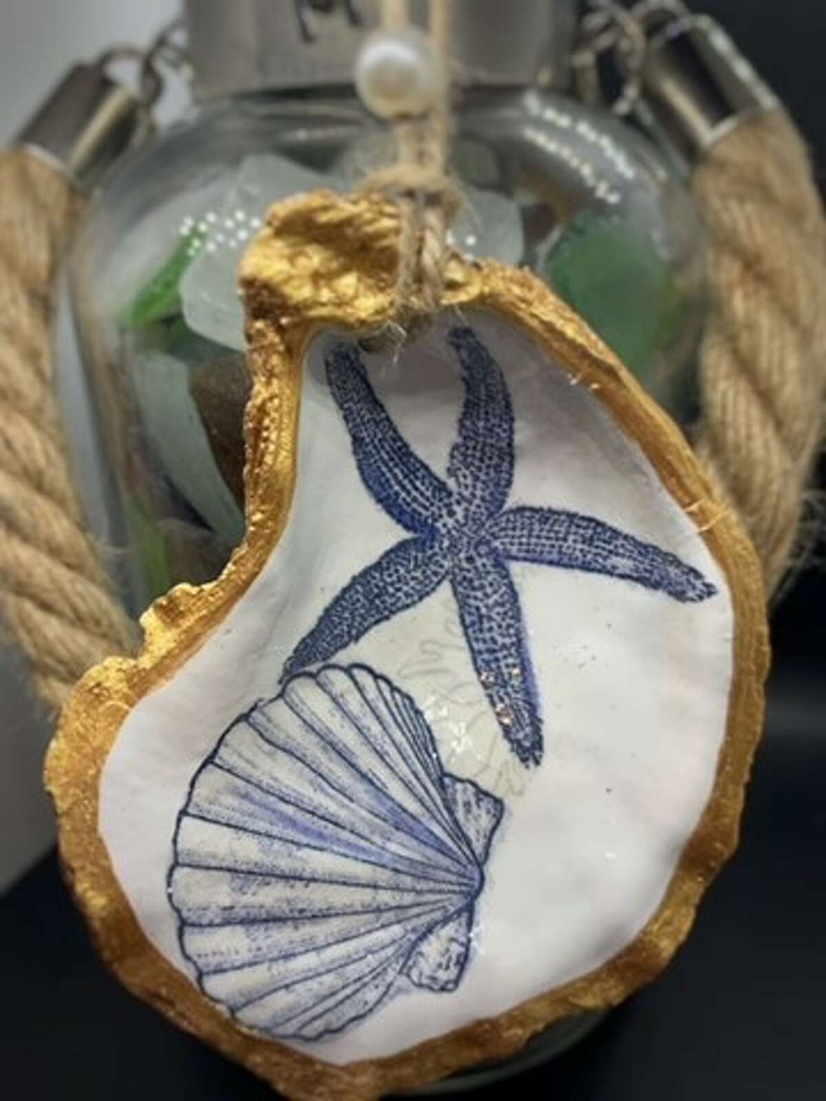 Shell ornaments with a nautical theme will be at the Marketplace