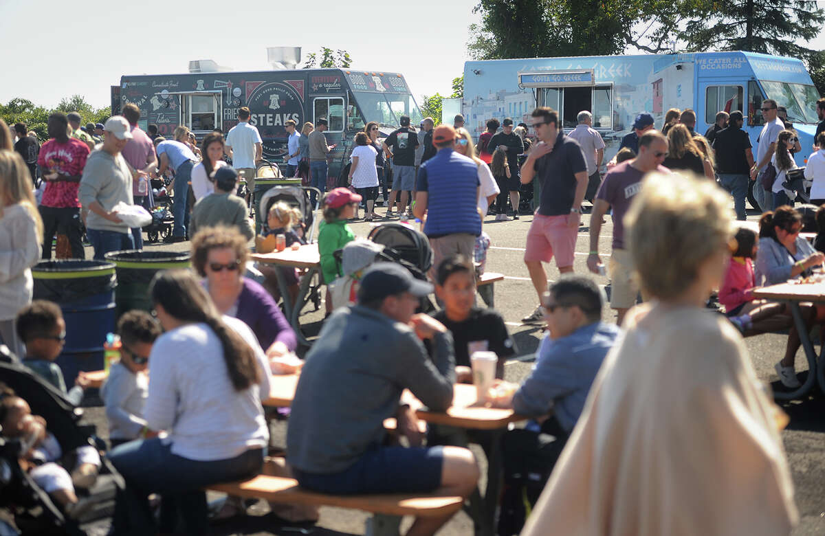 Attendees at a previous year's Food Truck Festival