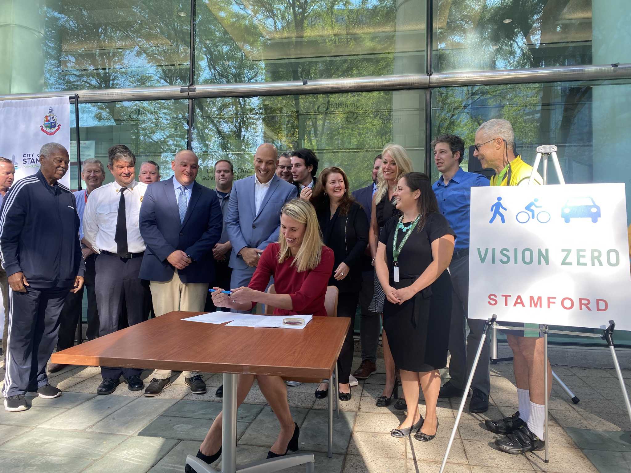 Stamford becomes first in CT to set zero fatal car crash goal