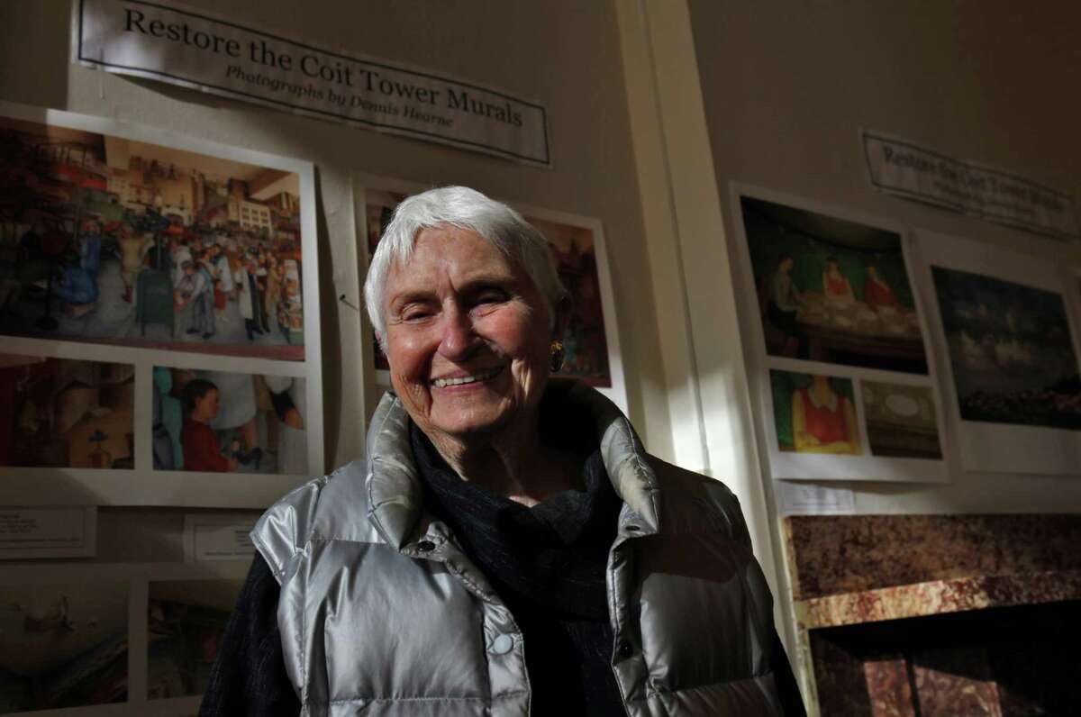 Ruth Gottstein’s ties to San Francisco history are enshrined in San Francisco’s Coit Tower, where her father painted a mural.