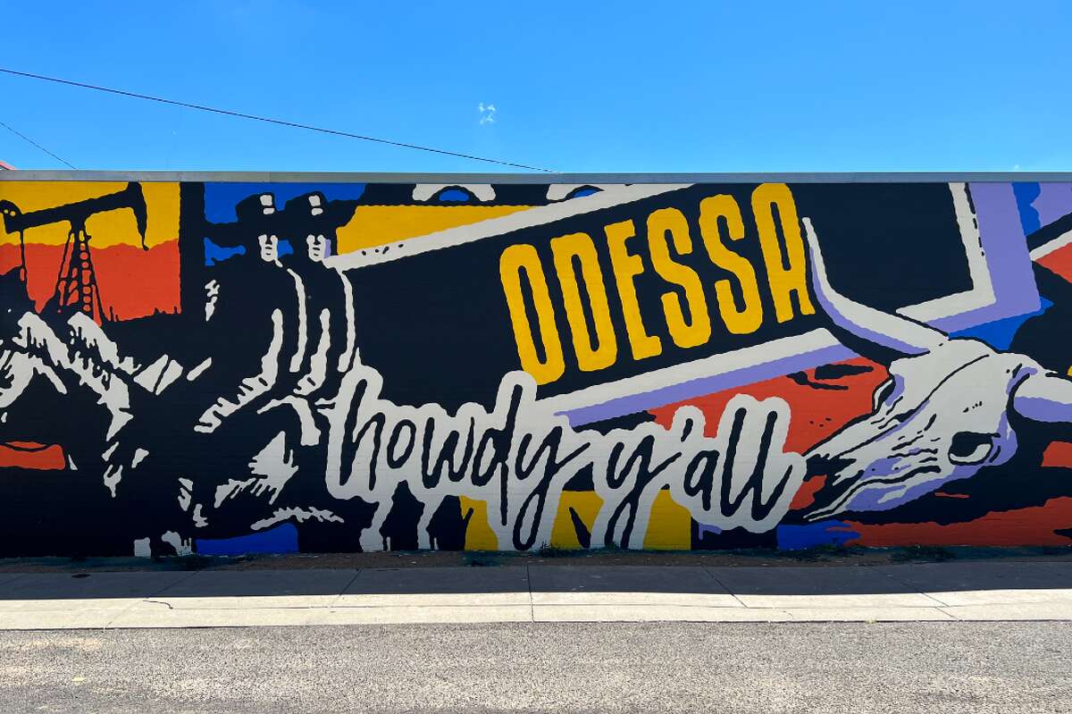 Artist Greg Gossel unveiled a new mural in Odessa, Texas. 