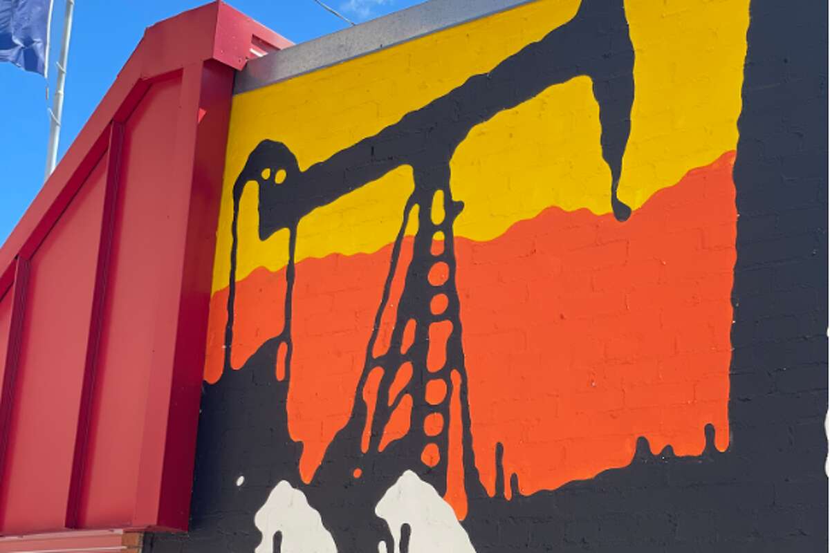 Artist Greg Gossel unveiled a new mural in Odessa, Texas. 