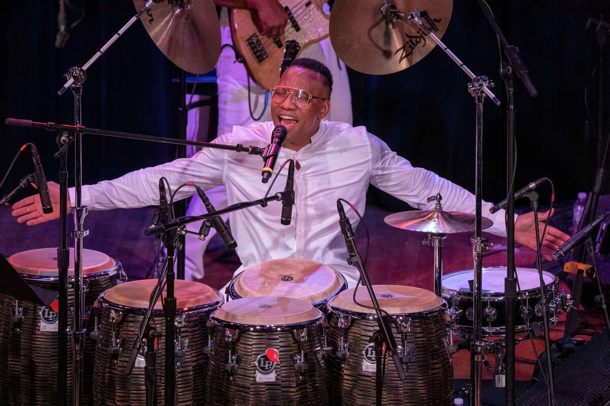 Pictured: Pedrito Martinez Celebrating 20 years in NYC Debuting the music for his upcoming album With a five-piece horn section and a segment of Yoruba ritual music; concert photographed: Friday, November 15, 2019