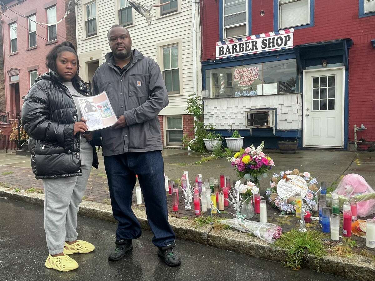 Tene and Thomas Brathwaite are seeking justice for Tanisha Brathwaite, who was struck and killed by a hit-and-run driver on Clinton Avenue in Albany on Sept. 14, 2022.