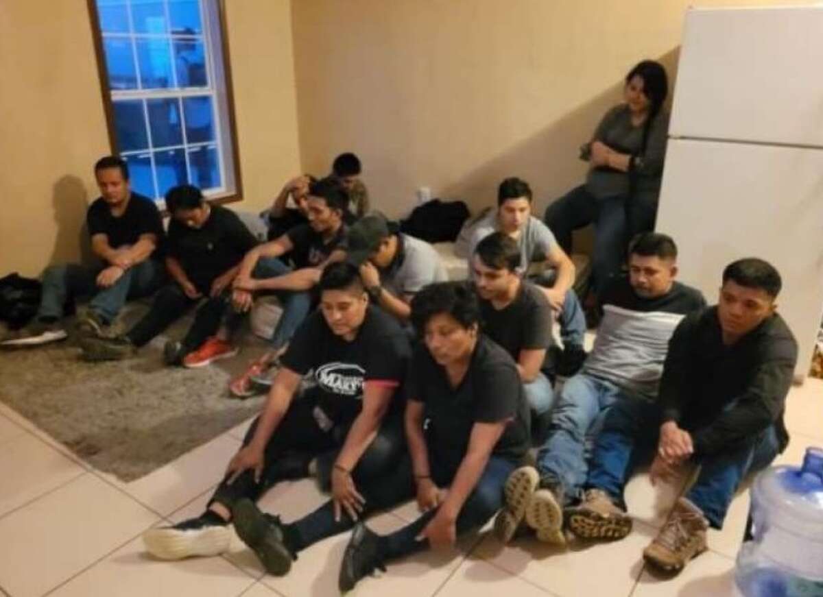 State police and federal agents dismantled a stash house holding 13 migrants on Moonstone Road in south Laredo.