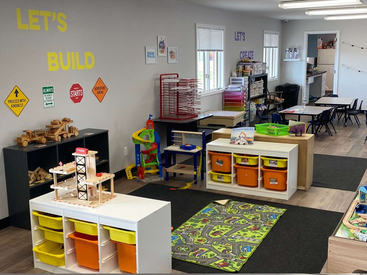 The playroom shifts based on the kids' interests.