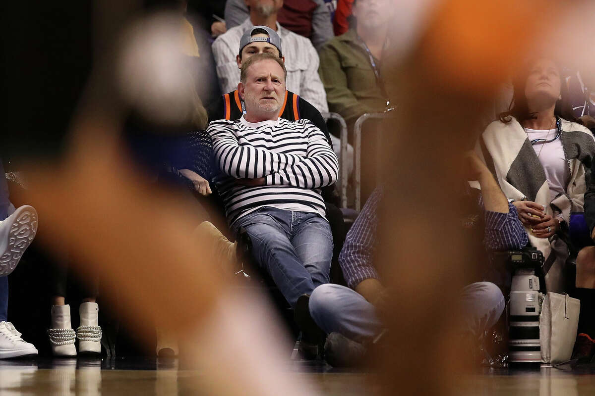 Robert Sarver, owner of the Phoenix Suns, looks on during the second half of the NBA game against the Milwaukee Bucks at Talking Stick Resort Arena on March 4, 2019, in Phoenix.