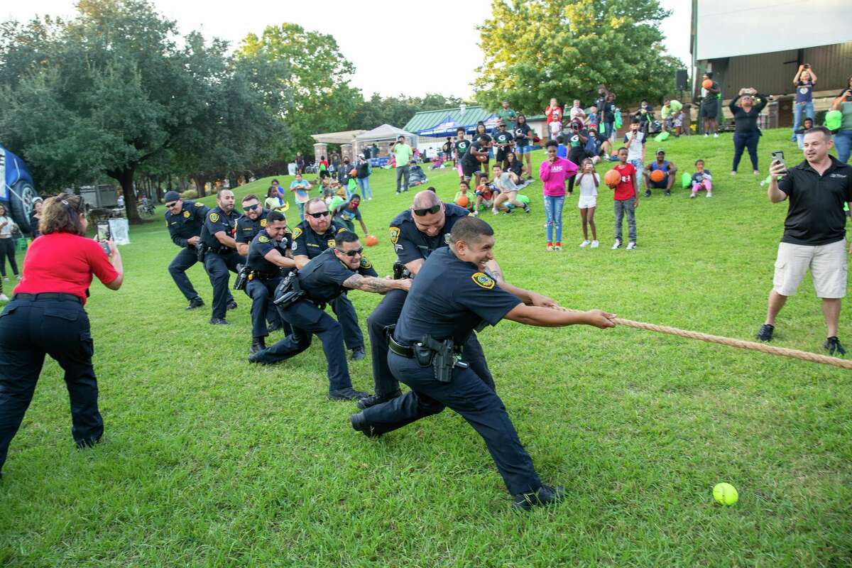 The North Houston District's 2022 National Night Out event is scheduled for Oct. 4 from 5-8 p.m. at Tom Wussow Park, 500 Greens Rd. in Houston. Shown here is a previous National Night Out event.
