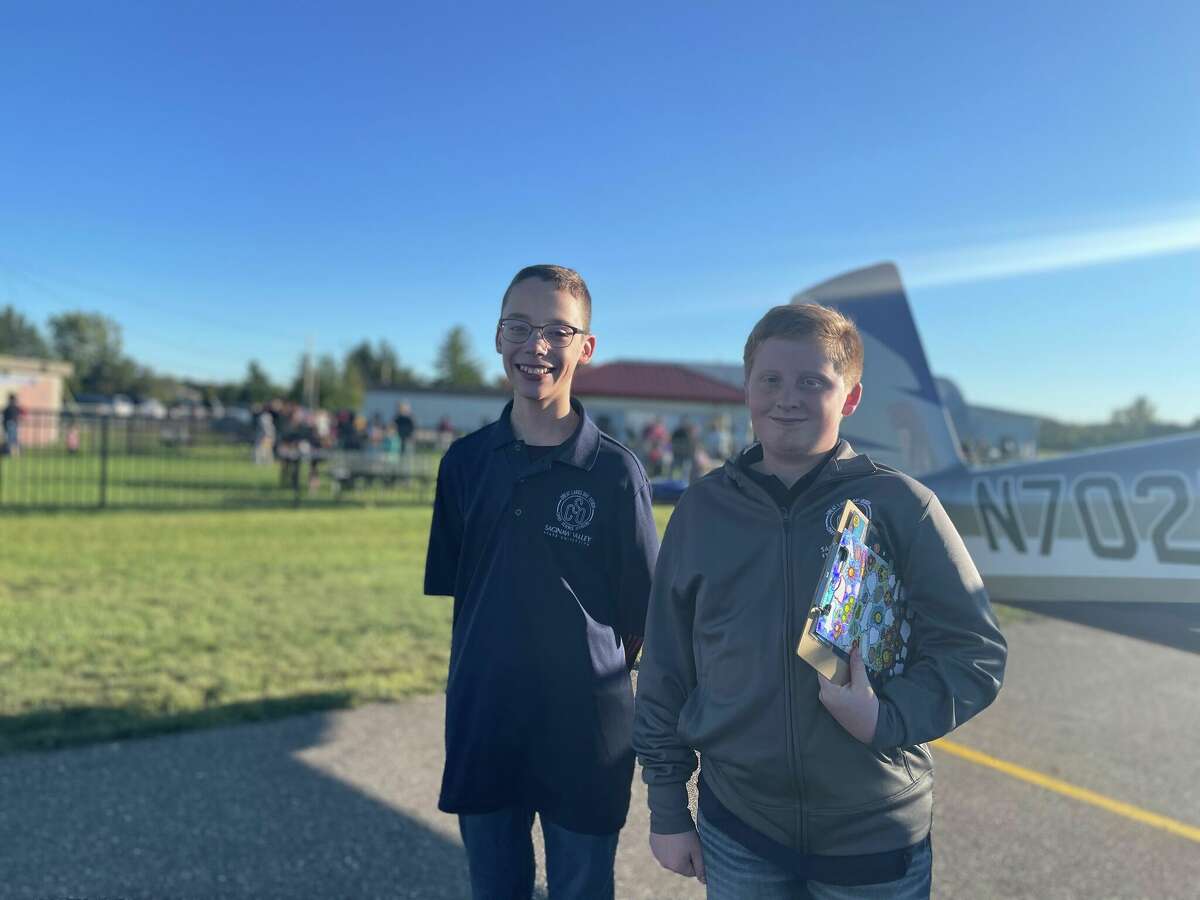 Midland airport hosts elementary students for Flight Night learning event
