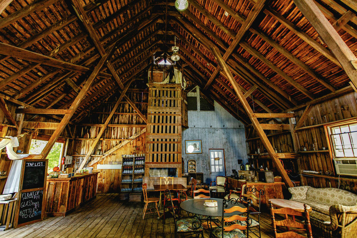 The Red Barn Bar at Hogan's Cider Mill in Burlington, Connecticut, on September 21, 2022. 