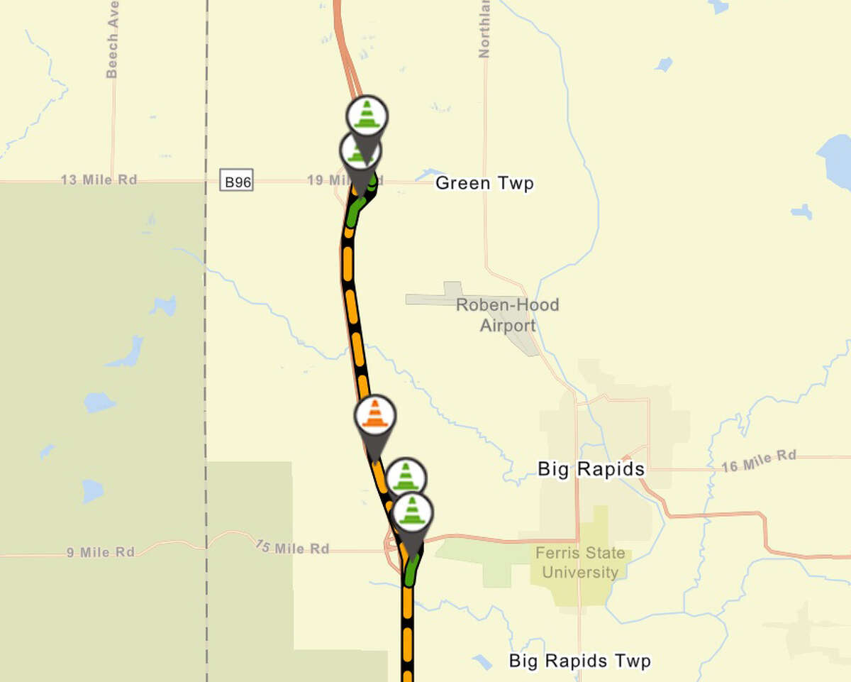 Big Rapids exits on U.S. 131 will be temporarily closed Sept. 29-30, according to a news release from the Michigan Department of Transportation.