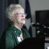 Some Other Place Executive Director Paula O'Neal speaks at her retirement party was held Sept. 22 at the Beaumont Event Centre. O'Neal retired after 40 years with the charity.
