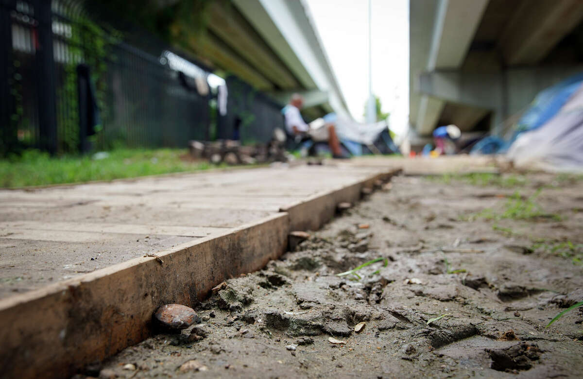 Members of Houston encampment near Minute Maid found work related