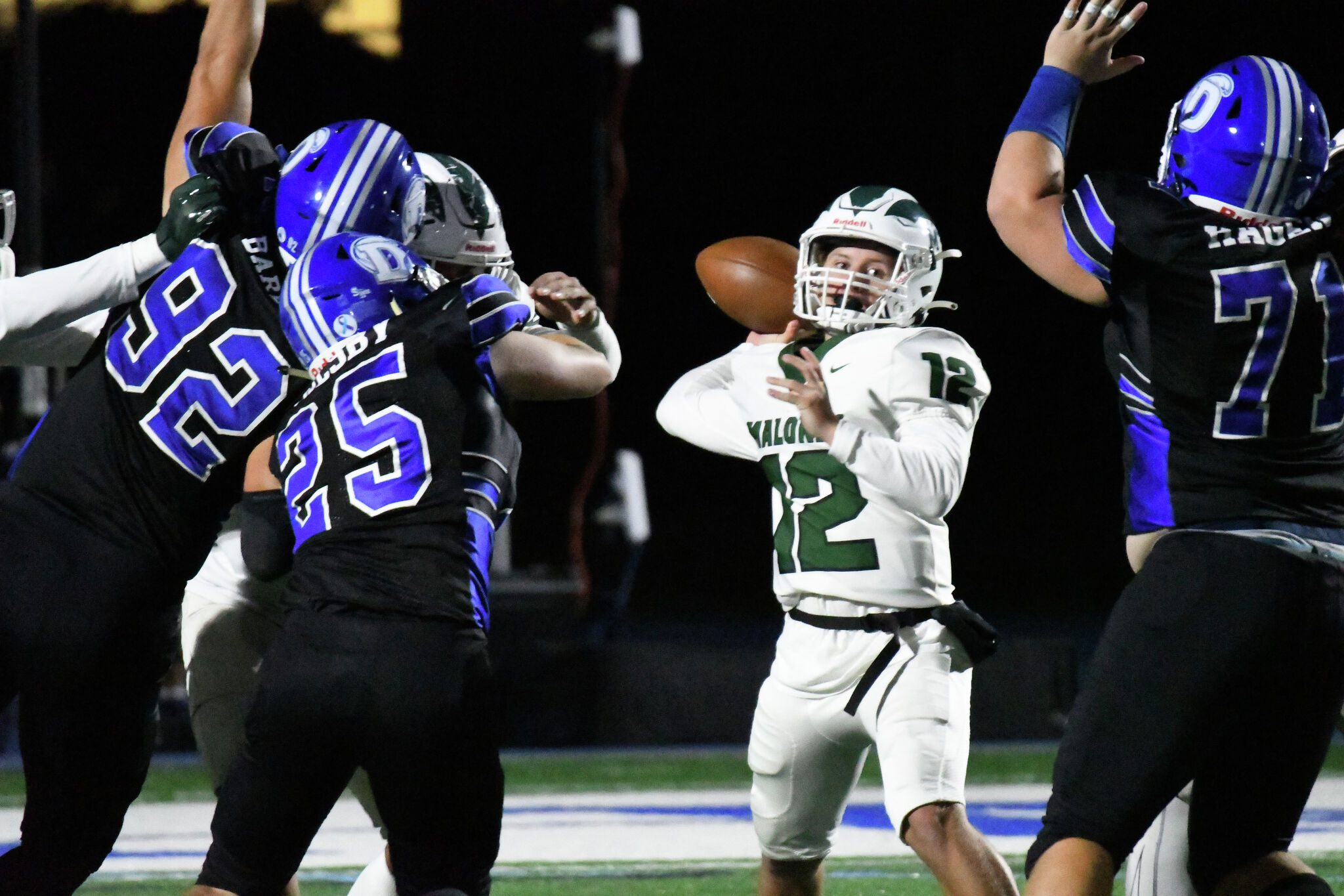 Maloney quarterback Kyle Valentine is 5foot5, leading No. 3 team