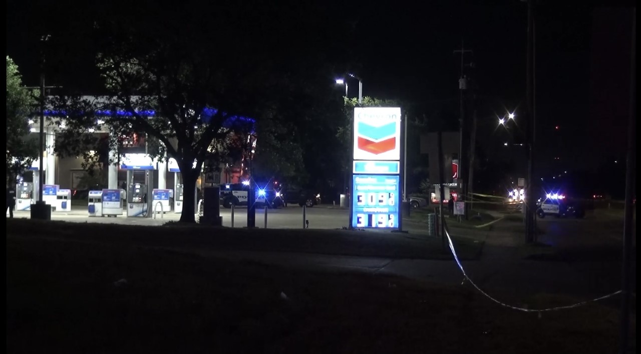 Man in serious condition after being shot at a gas station in south Houston