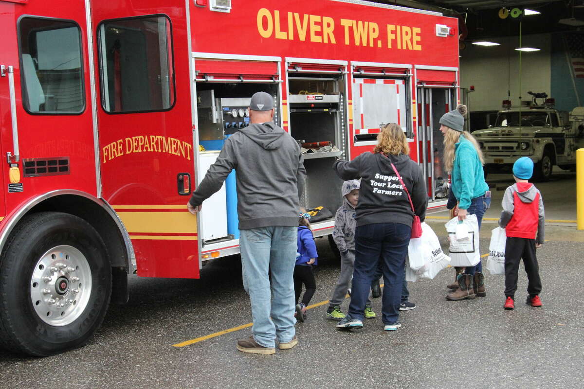 Children toured an Oliver Township Fire truck at the Elkton Country Street Fair.