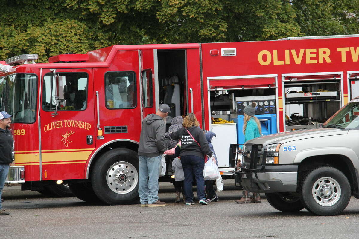 Children toured an Oliver Township Fire truck at the Elkton Country Street Fair.