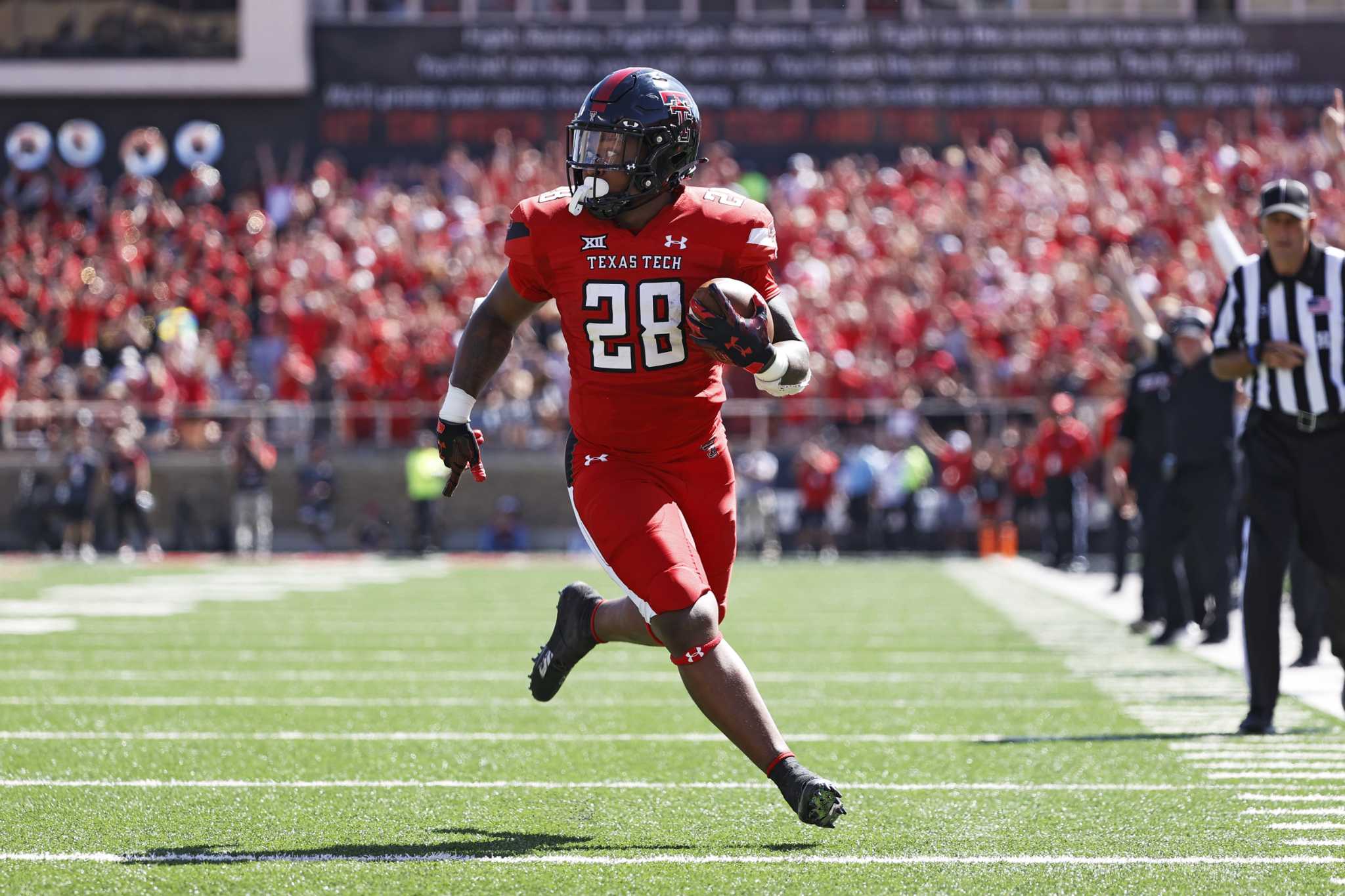 Texas Tech football Tahj Brooks has one number in mind 1,168