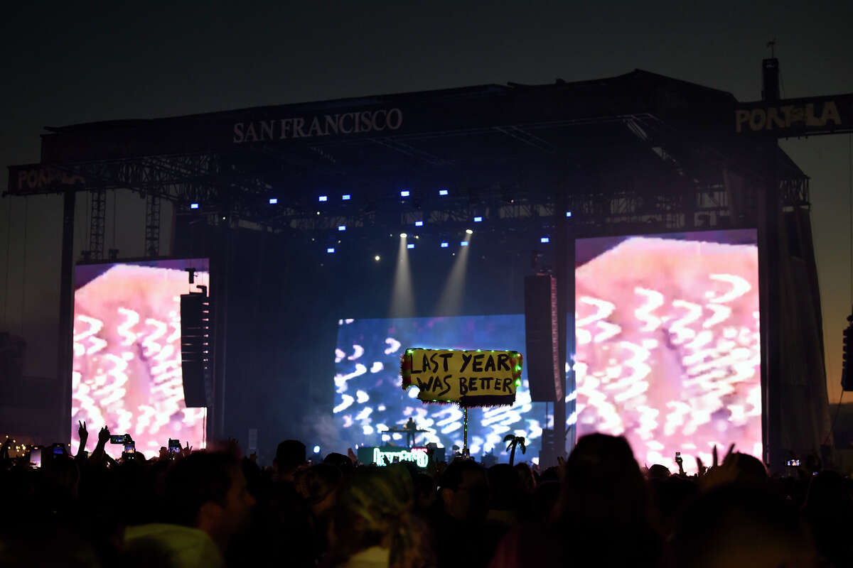 Kaytranada performs on the Pier Stage at the Portola Music Festival, Saturday September 25, 2022.