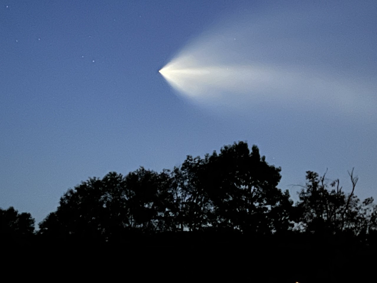 Spotted a bright light in the sky Saturday night? It's not a meteor.
