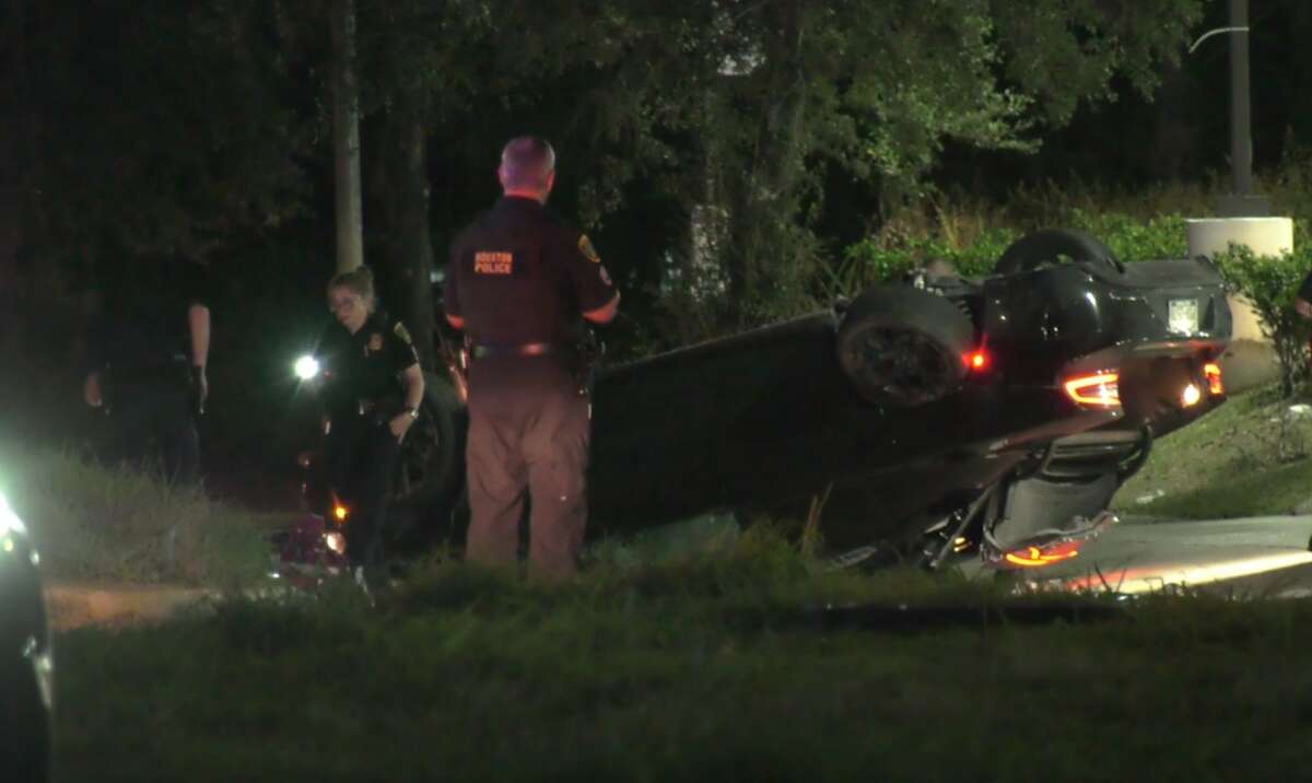 Houston Police responded to a crash in southeast Houston involving a vehicle and pedestrian. 