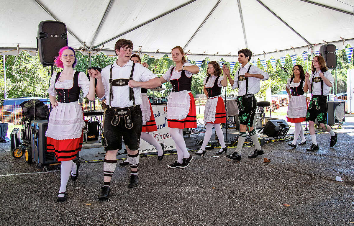 The Kingwood High School German Club folk dancers are a highlight for those attending The Kingwood Oktoberfest. The students are state champions with their Bavarian dancing and will perform several times throughout the day.