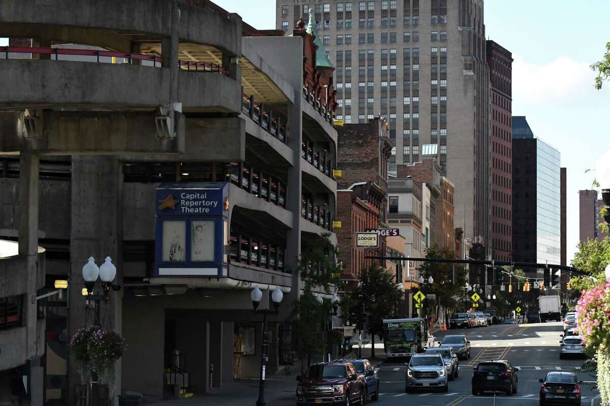 View looking down N. Pearl from Clinton Ave. at Clinton Square on Thursday, Sept. 15, 2022, in Albany, N.Y.