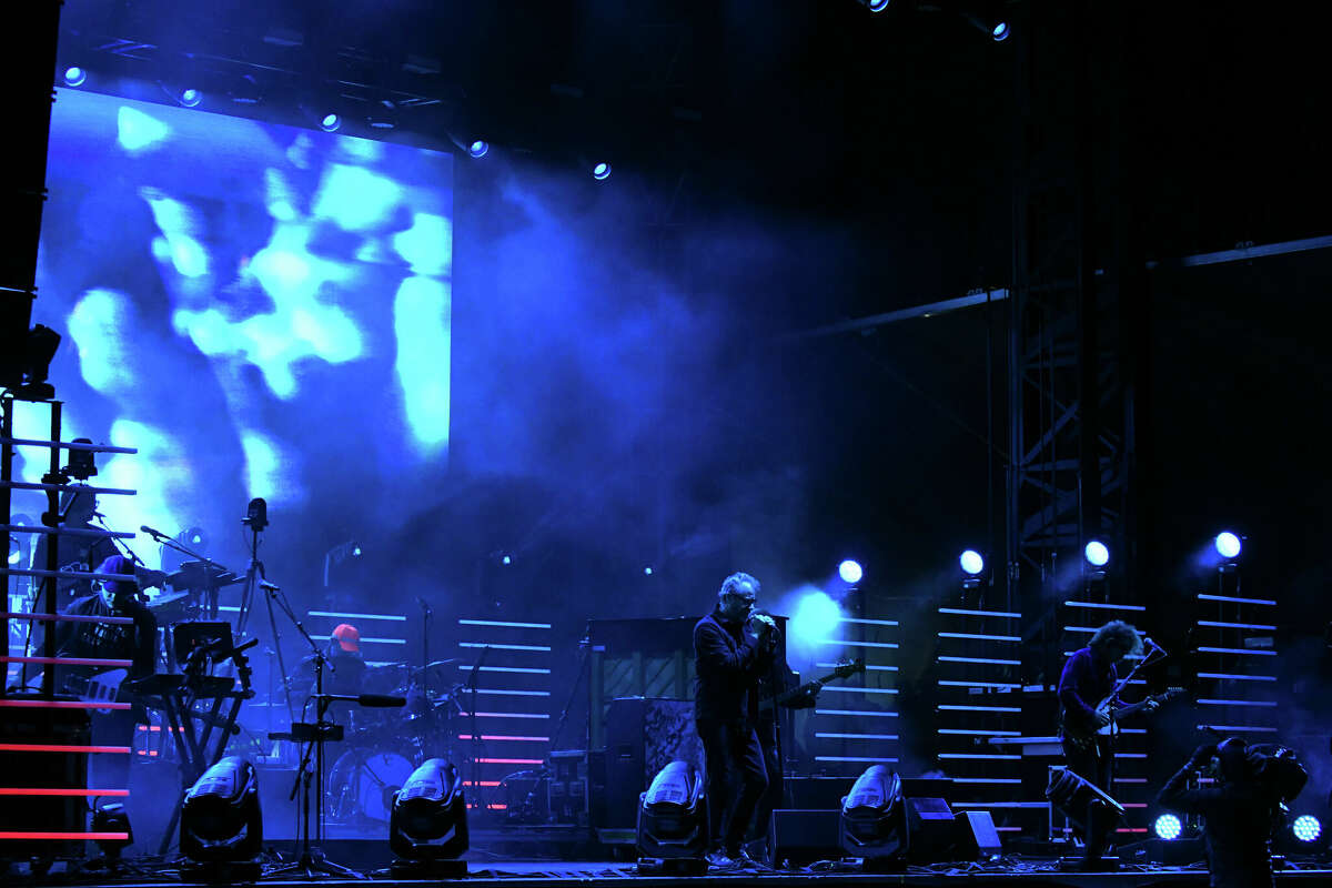 The National perform at Sound On Sound music festival in Bridgeport, Conn. on Sunday, Sept. 25.
