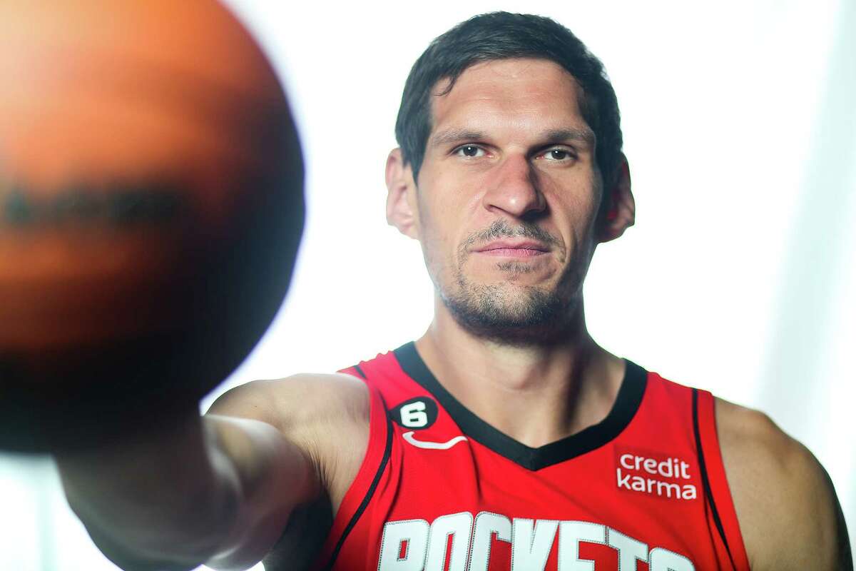 Dallas Mavericks center Boban Marjanovic (51) poses during the NBA