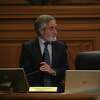 Supervisor Aaron Peskin speaks at the San Francisco Board of Supervisors meeting at City Hall in San Francisco, Calif. on Tuesday, September 6, 2022.