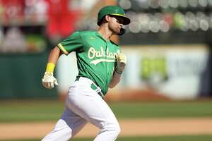 Impending A’s free agent Chad Pinder willing to stick around