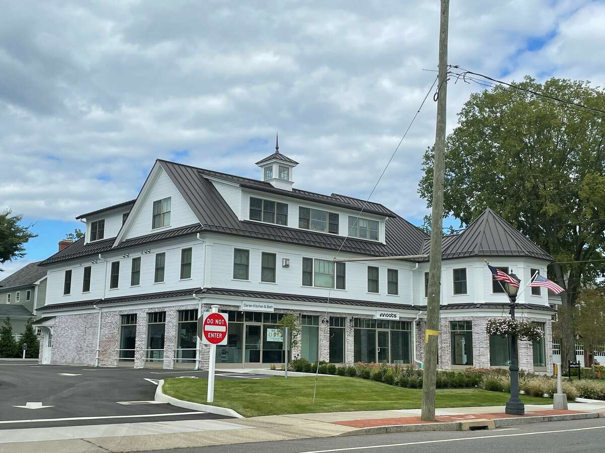 Landing on Post, at 1897 Post Road, is one of the properties in Darien, Conn., that have been redeveloped in the past few years by V20 Group. 