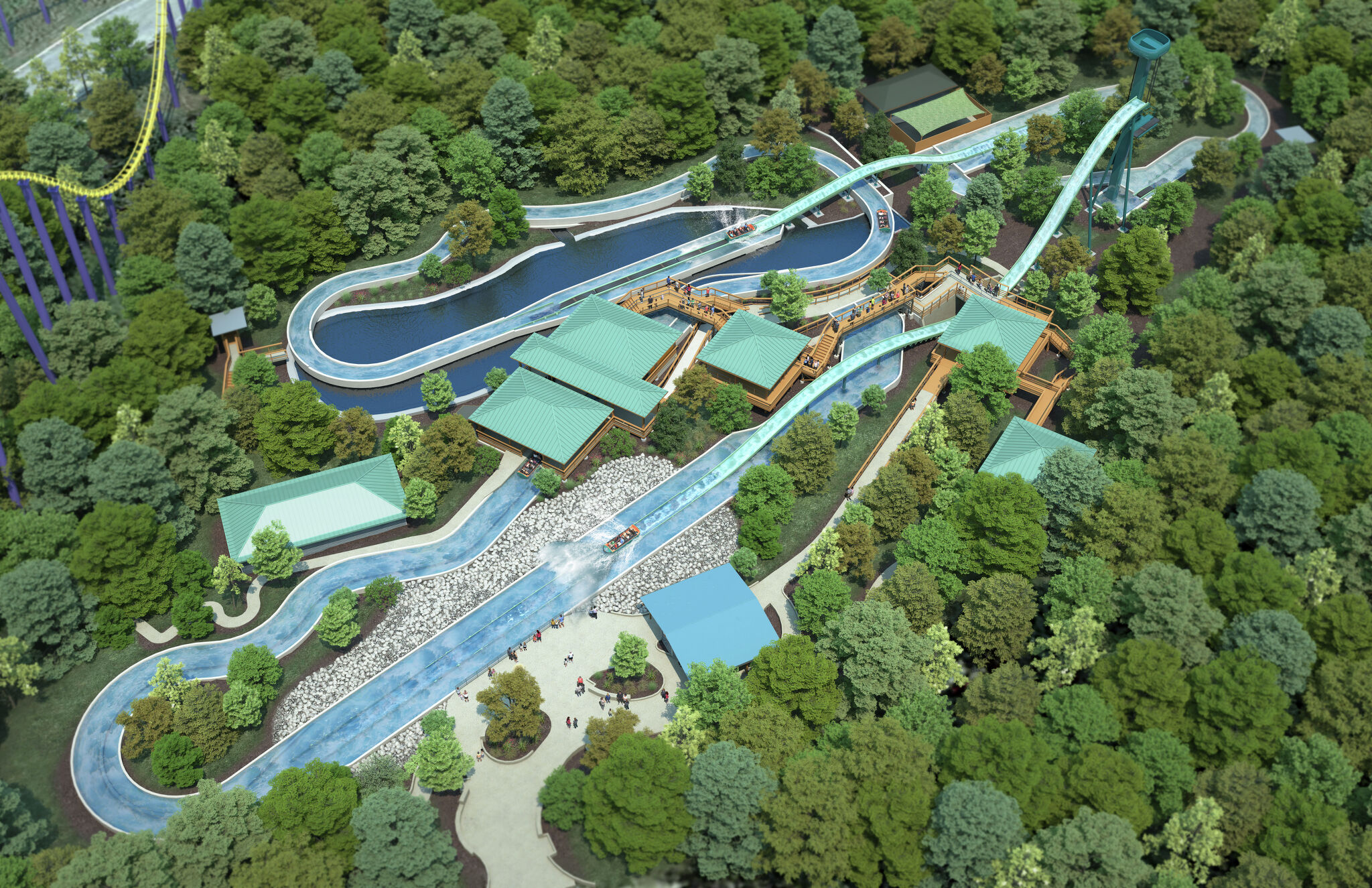 SeaWorld San Antonio Opens World s First Launched Flume Coaster