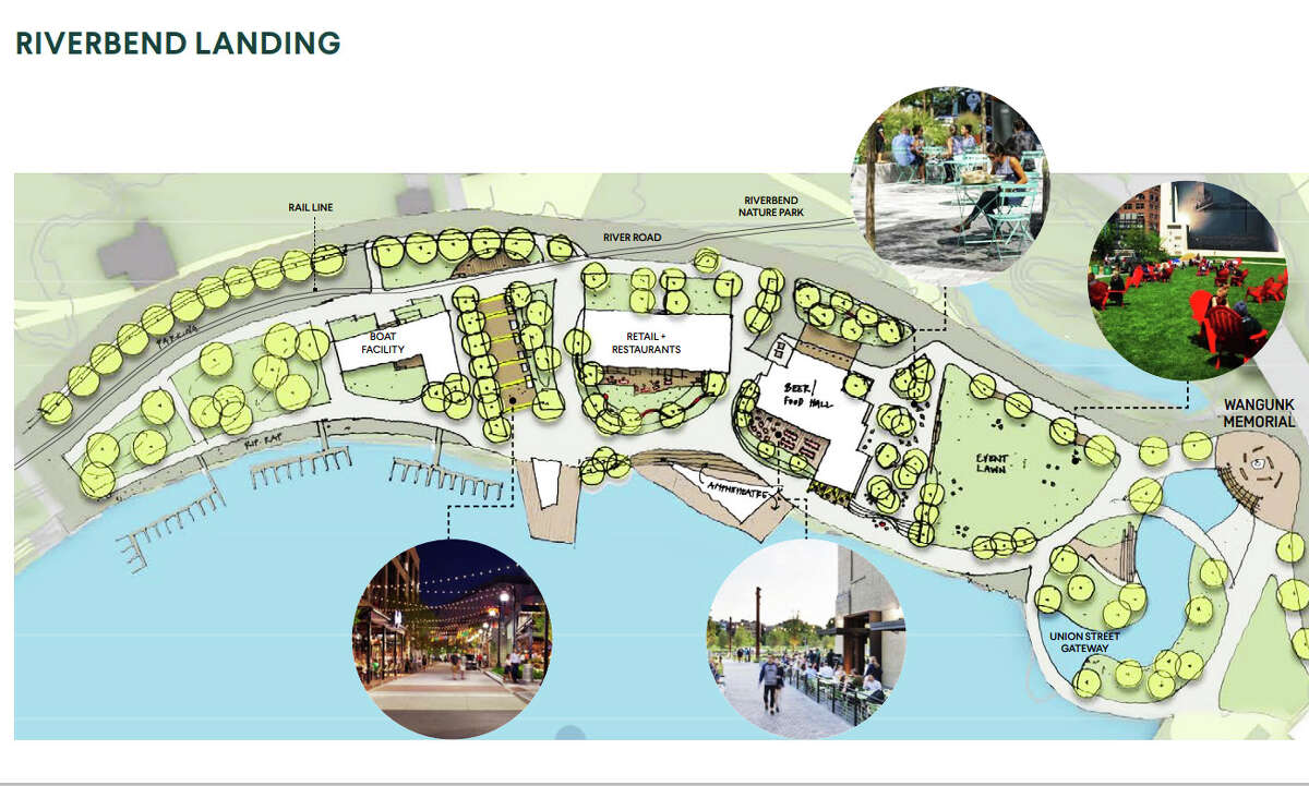 Middletown's master plan for redevelopment along the city's portion of the Connecticut River shoreline is shown. The Community Investment Funds program has released $12 million for the upcoming project to reconnect the city to the riverfront. 