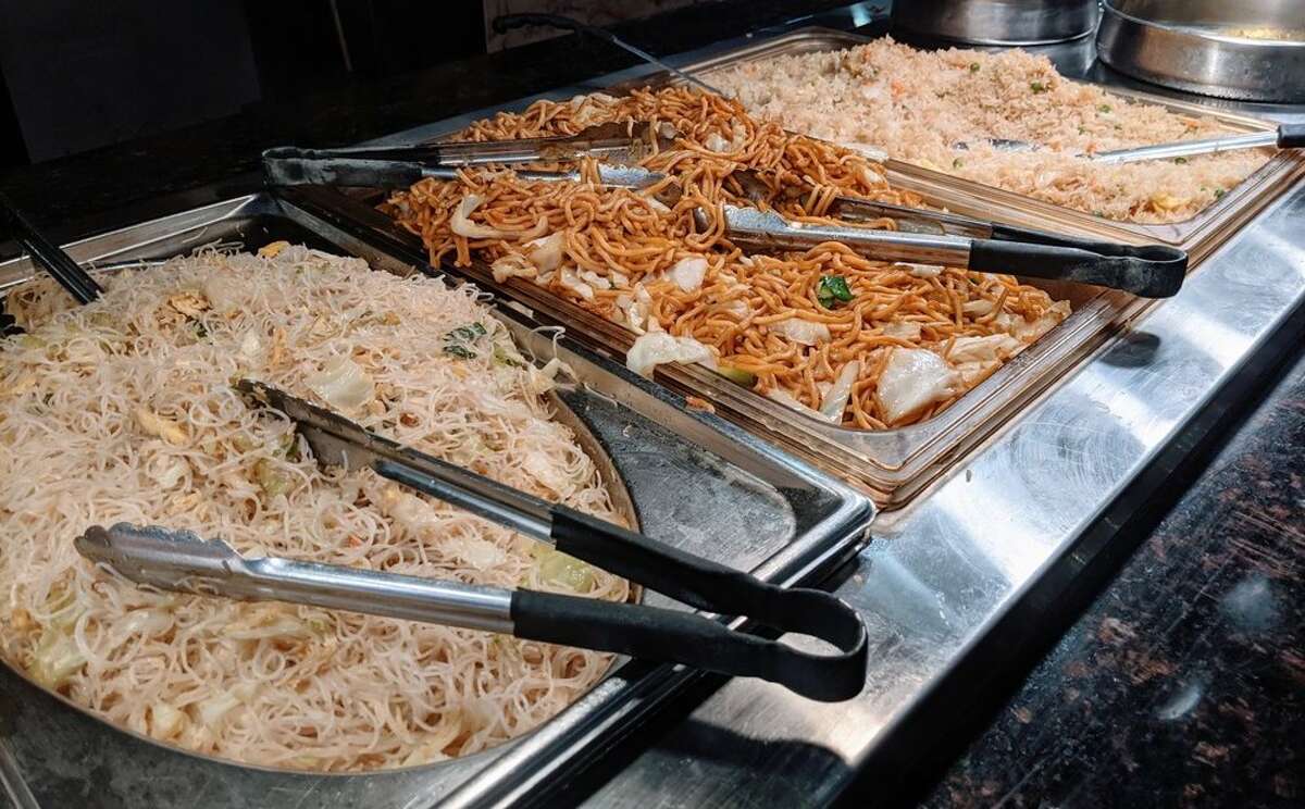 Stack your plate with all the rice and noodles you'd like at Asian Star Buffet.