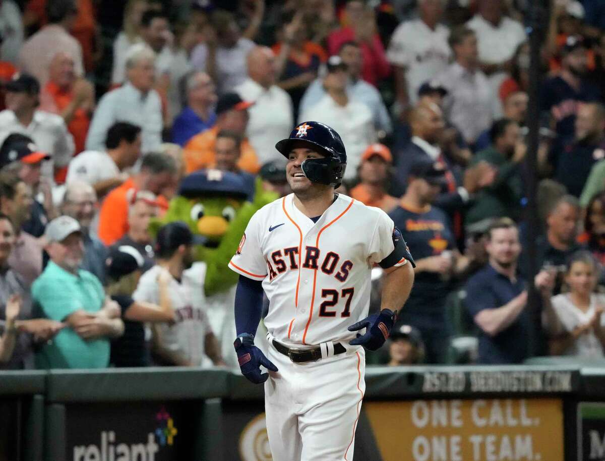 Jose Altuve homered twice during Tuesday's win over the Diamondbacks, leaving him three away from matching his career high of 31 home runs set in 2019.
