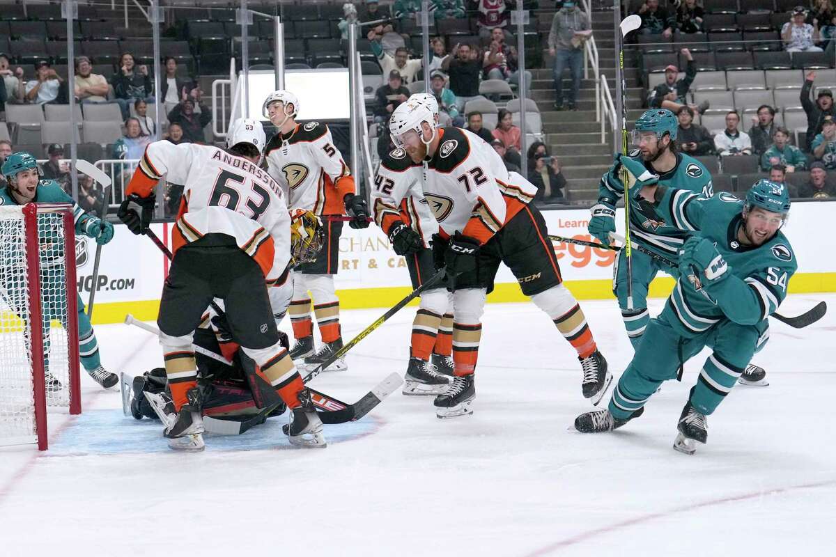 San Jose Sharks Team Colors - SAP Center (San Jose Arena) Vintage Hock