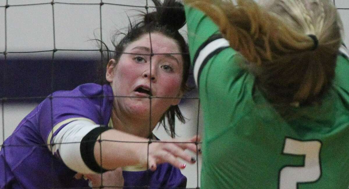 Action from the Routt volleyball team's win over Carrollton at the Routt Dome in Jacksonville Tuesday night